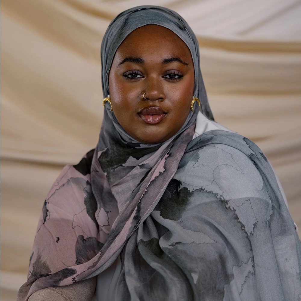 Watercolor Stone Vela Modal Hijab